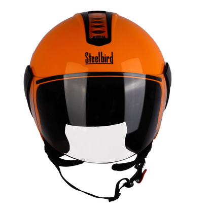 Steelbird SBH-05 TRIPLE NINE GLOSSY CORAN ORANGE MD