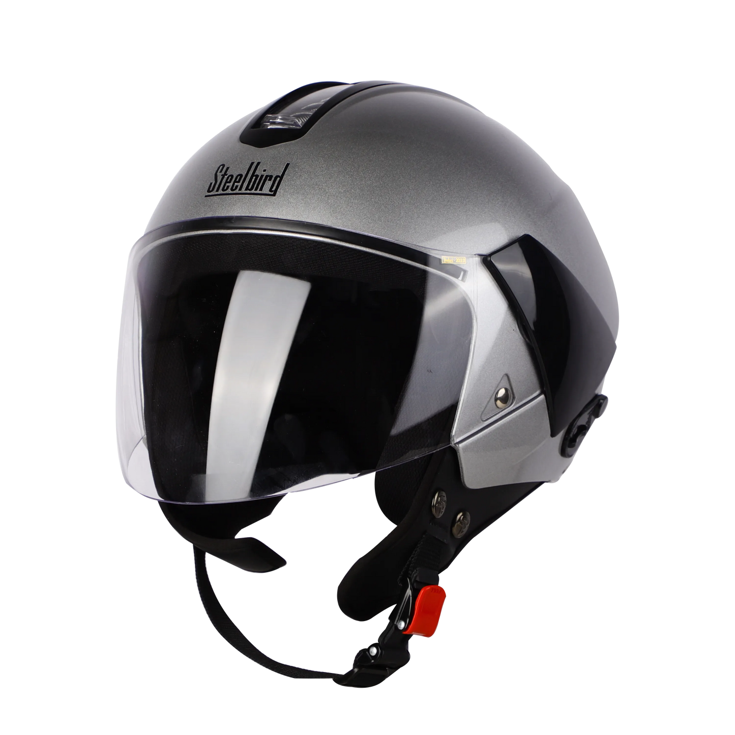 Steelbird SBH-05 TRIPLE NINE GLOSSY SILVER MD