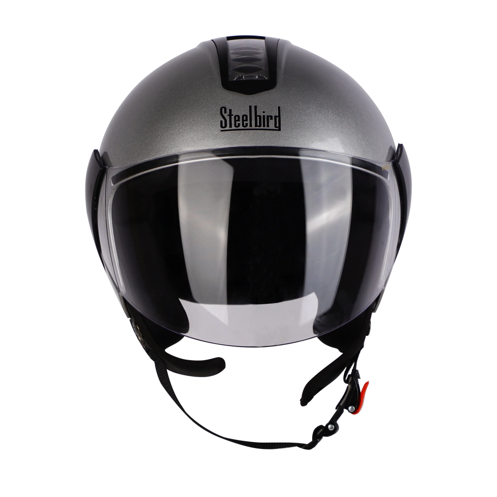 Steelbird SBH-05 TRIPLE NINE GLOSSY SILVER MD