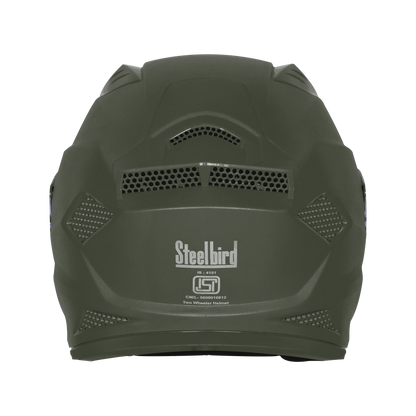 Steelbird  SBH-25 SV SHARP DASHING BATTLE GREEN