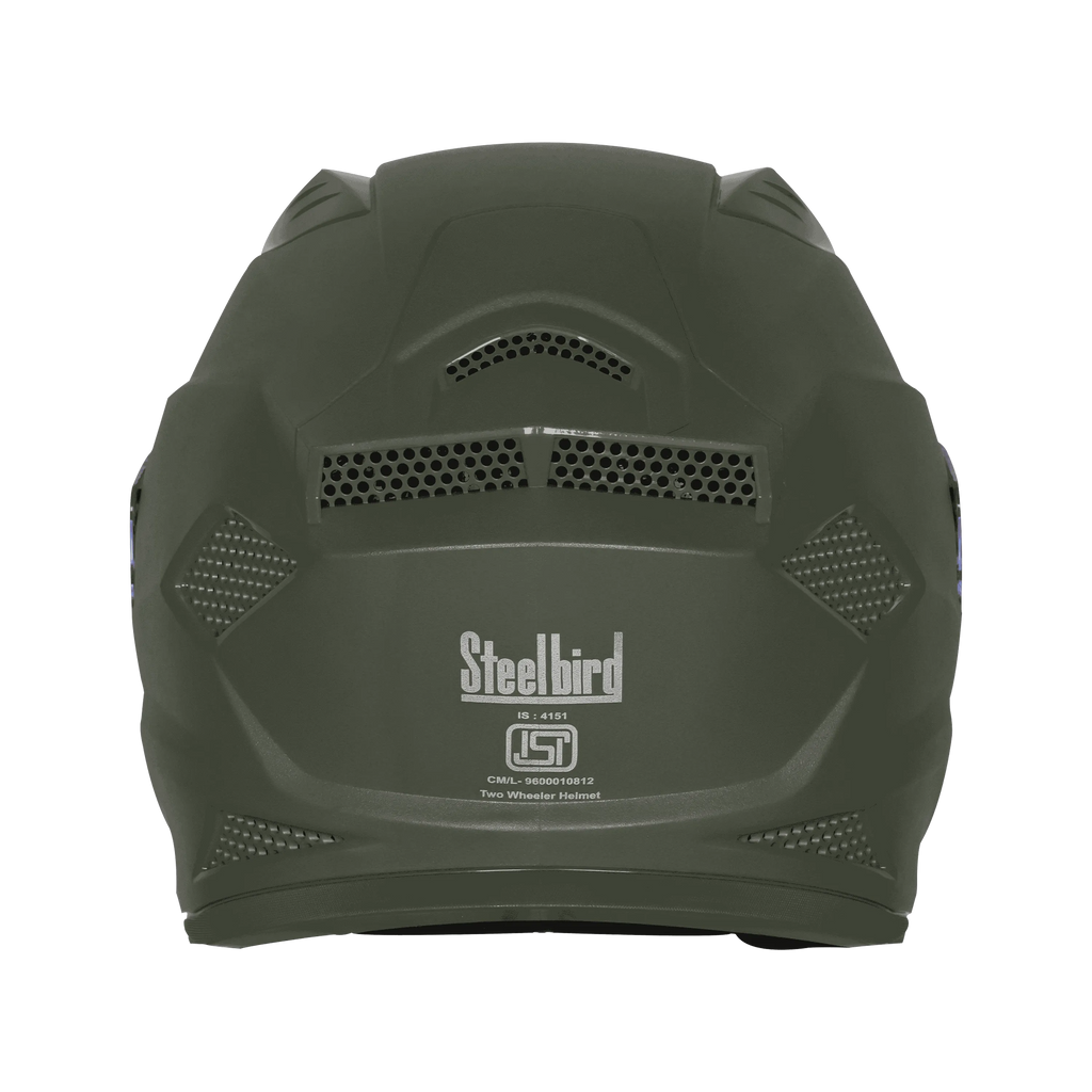 Steelbird  SBH-25 SV SHARP DASHING BATTLE GREEN