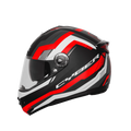 Steelbird Sbh-34 Rf Cyber Black Red Full Face Helmet