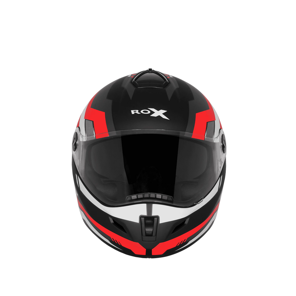 Steelbird Sbh-34 Rf Cyber Black Red Full Face Helmet
