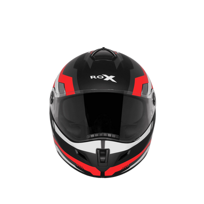 Steelbird Sbh-34 Rf Cyber Black Red Full Face Helmet