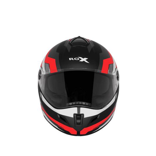 Steelbird Sbh-34 Rf Cyber Black Red Full Face Helmet