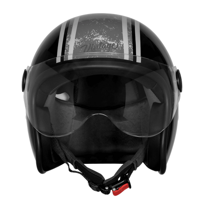 Steelbird  SBH-54 VINTAGE RACERS BLACK WITH GREY