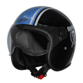 Steelbird  SBH-54 VINTAGE RACERS GLOSSY BLACK WITH DARK BLUE