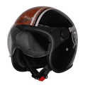 Steelbird  SBH-54 VINTAGE RACERS GLOSSY BLACK WITH DARK RED