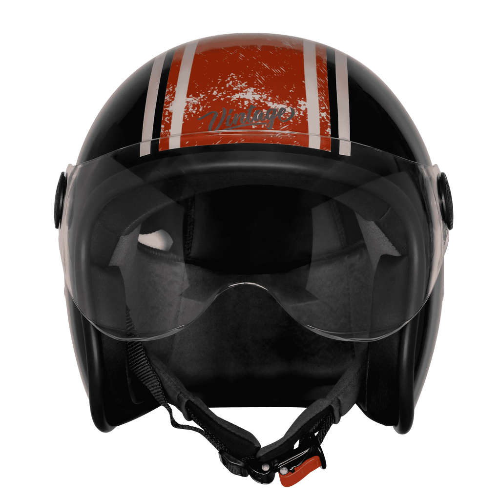Steelbird  SBH-54 VINTAGE RACERS BLACK WITH DARK RED