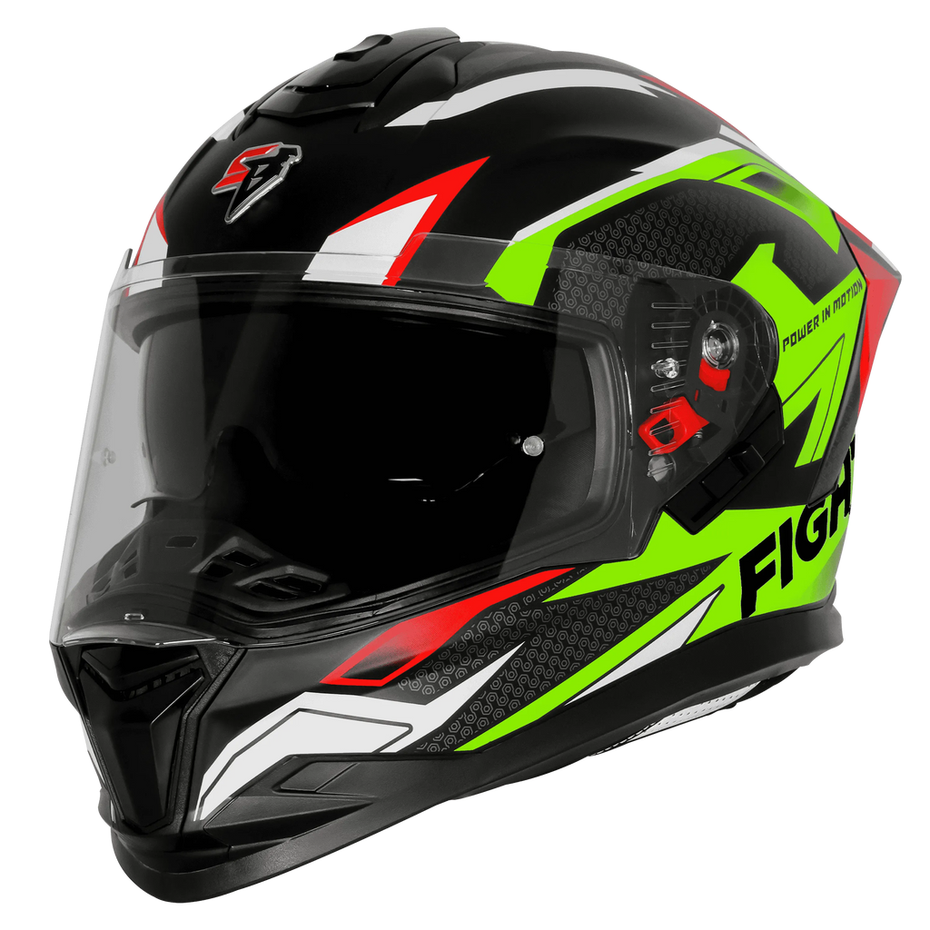 Steelbird Sbh-57 Fighter F7 black Neon Full Face Helmet