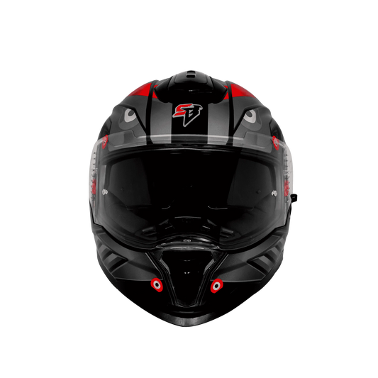 Steelbird Sbh-57 Fighter F8 Black Gray Full face Helmet