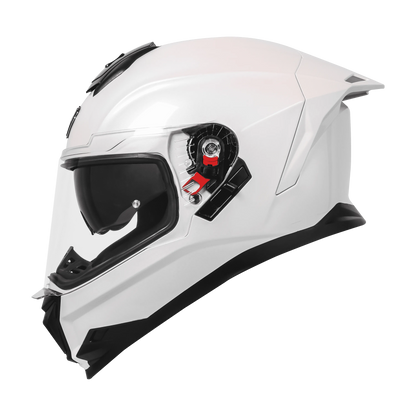 Steelbird Sbh-57 Fighter Pearl Chrome Full Face Helmet