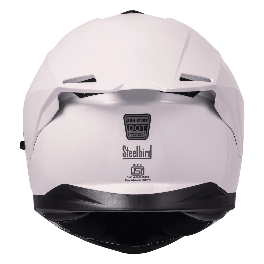 Steelbird Sbh-57 Fighter Pearl Chrome Full Face Helmet