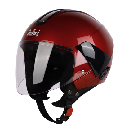 Steelbird SBH-5 Triple Nine Glossy Sports Red