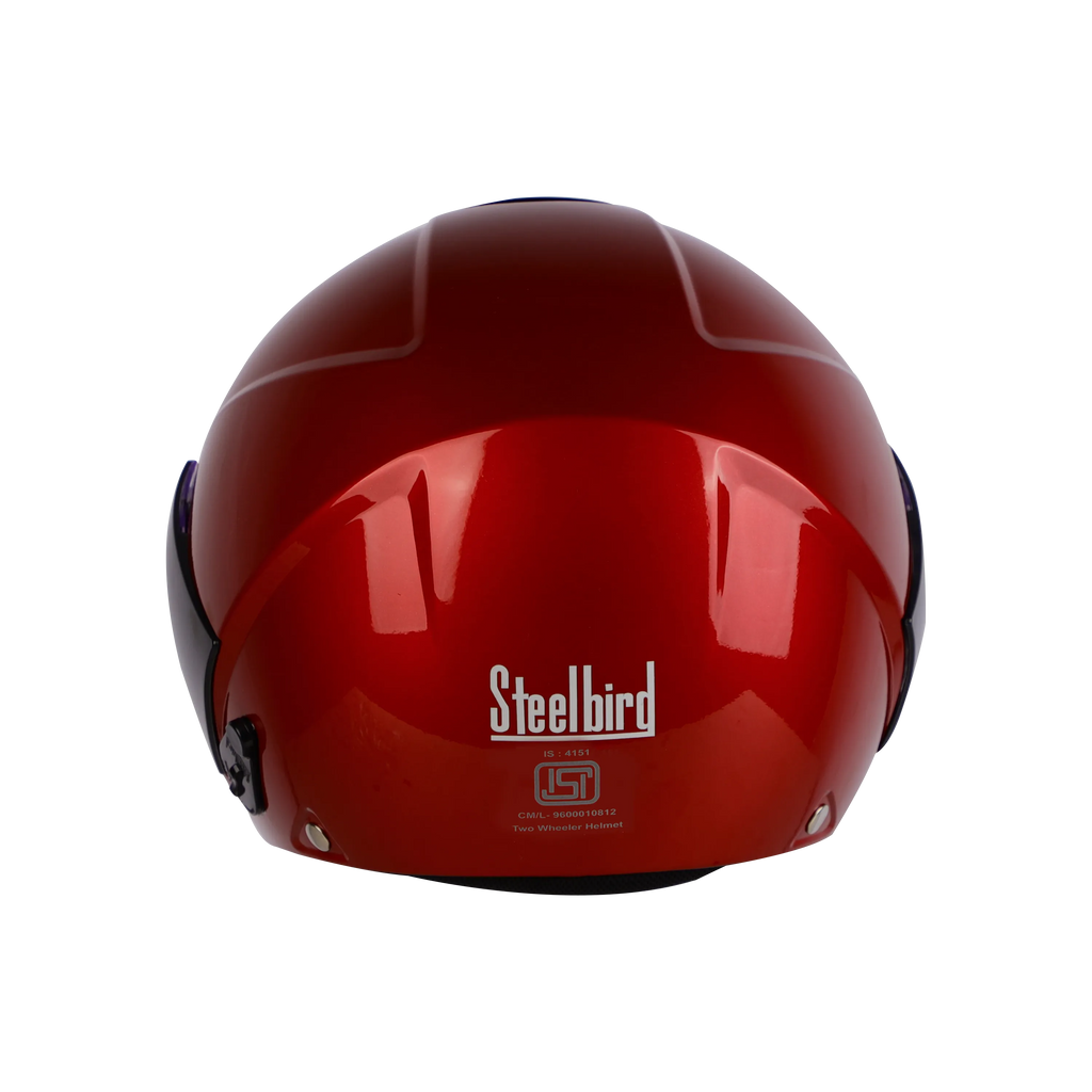 Steelbird SBH-5 Triple Nine Glossy Sports Red