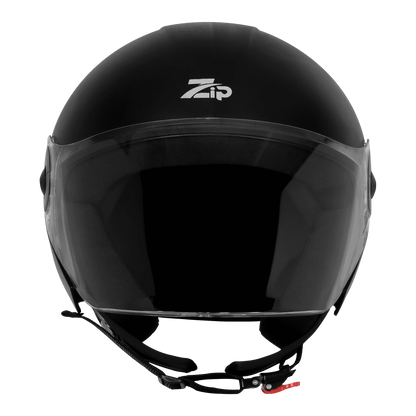Steelbird Sbh-64 Zip Rf BLACK 600MM Half Face Helmet