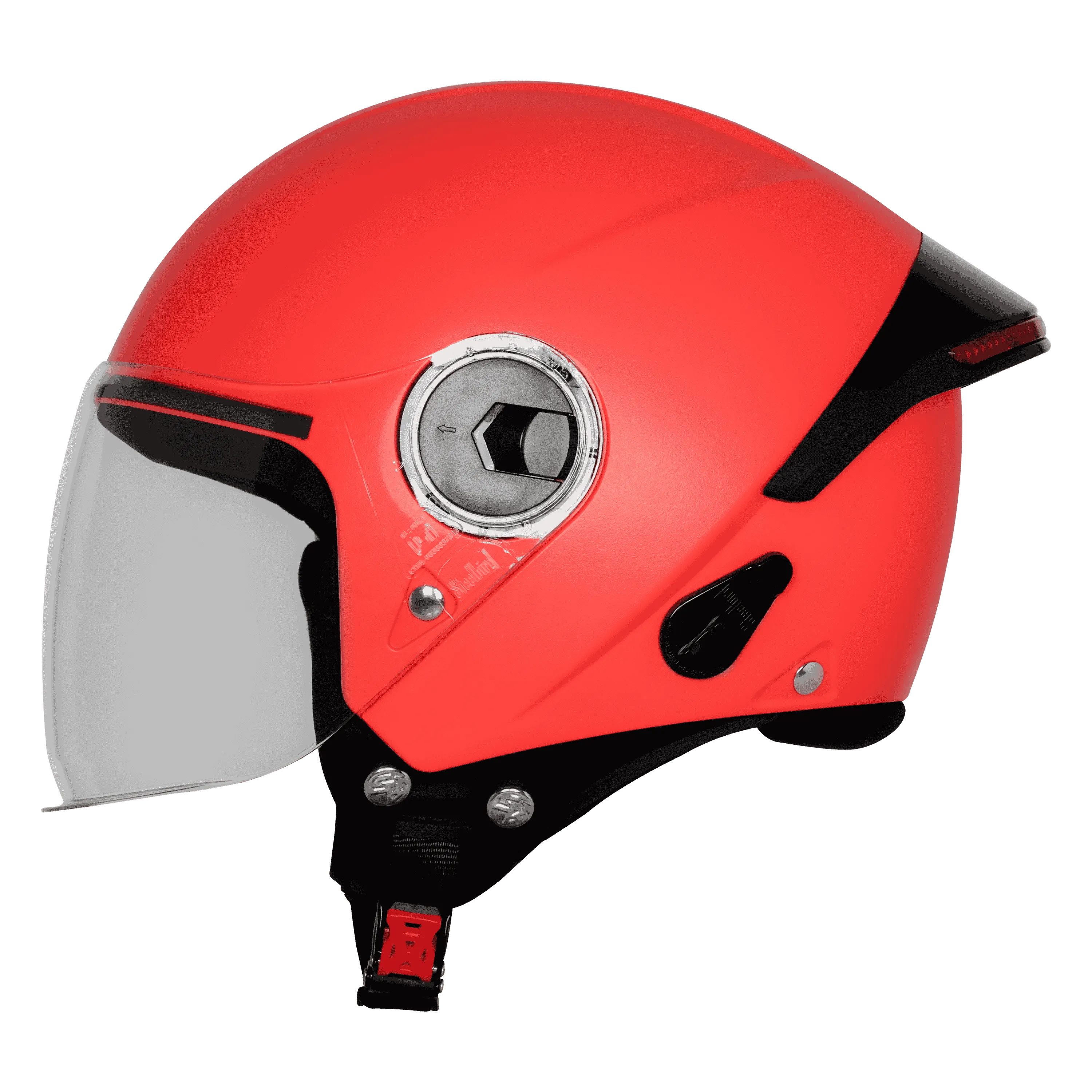 Steelbird Sbh-64 Zip Rf cherry red Half Face Helmet
