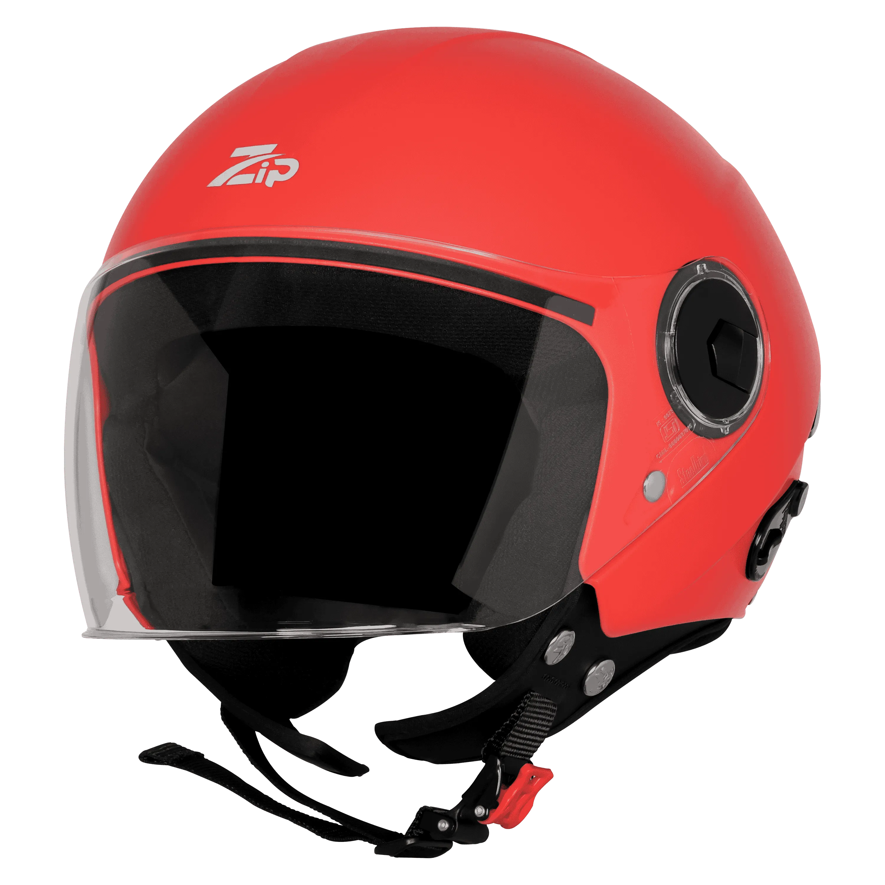 Steelbird Sbh-64 Zip Rf cherry red Half Face Helmet