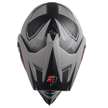 Steelbird Sbh 13 bang H.gray Off Road Helmet