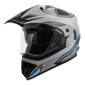 STEELBIRD Sbh 13 Racer Grey Gray Full Face Helmet