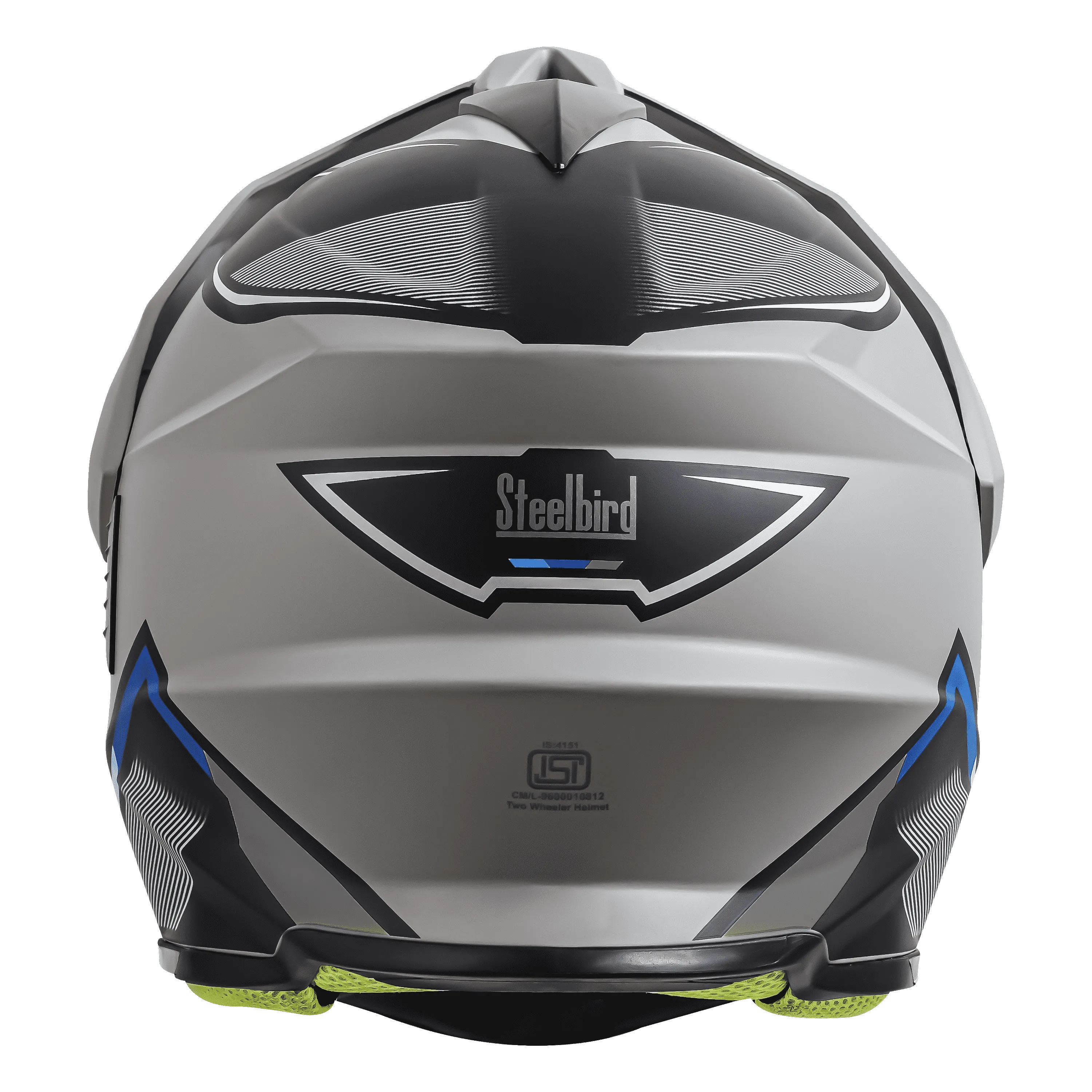 STEELBIRD Sbh 13 Racer Grey Gray Full Face Helmet