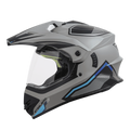 STEELBIRD Sbh 13 Racer Grey Gray Full Face Helmet