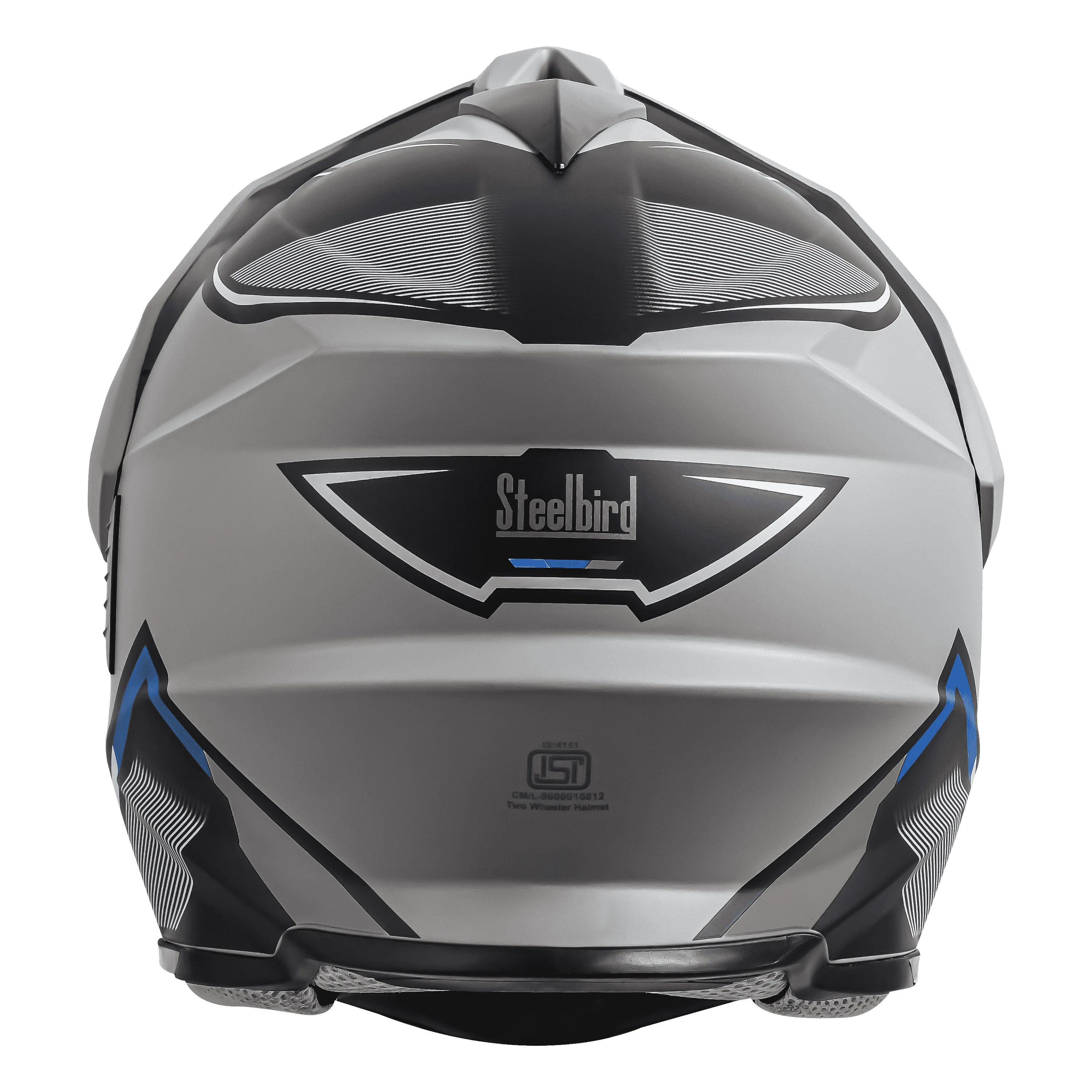 STEELBIRD Sbh 13 Racer Grey Gray Full Face Helmet