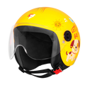 Steelbird Sbh 16 Let's go Moon Yellow Half Face Helmet
