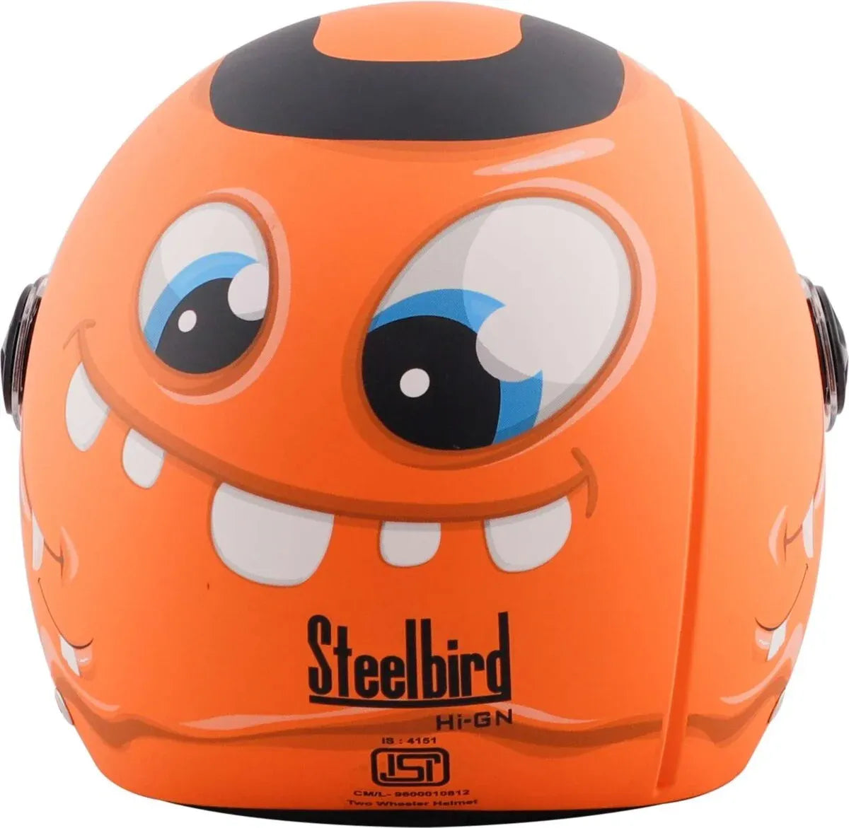 Steelbird Sbh 16 Skip Toad Coral Orange Half Face Helmet