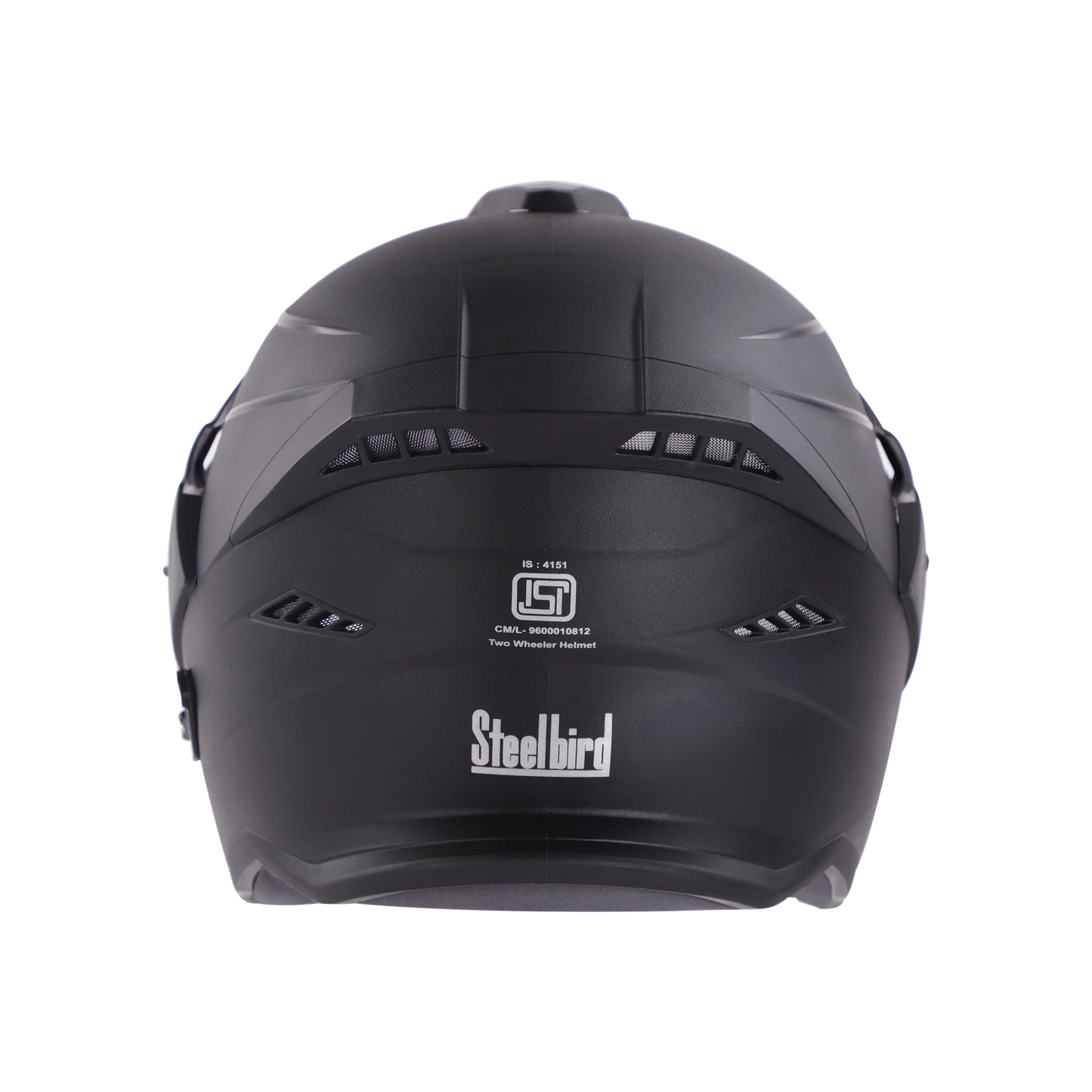 STEELBIRD Sbh 23 Ava Dashing Black P cap Half Face Helmet