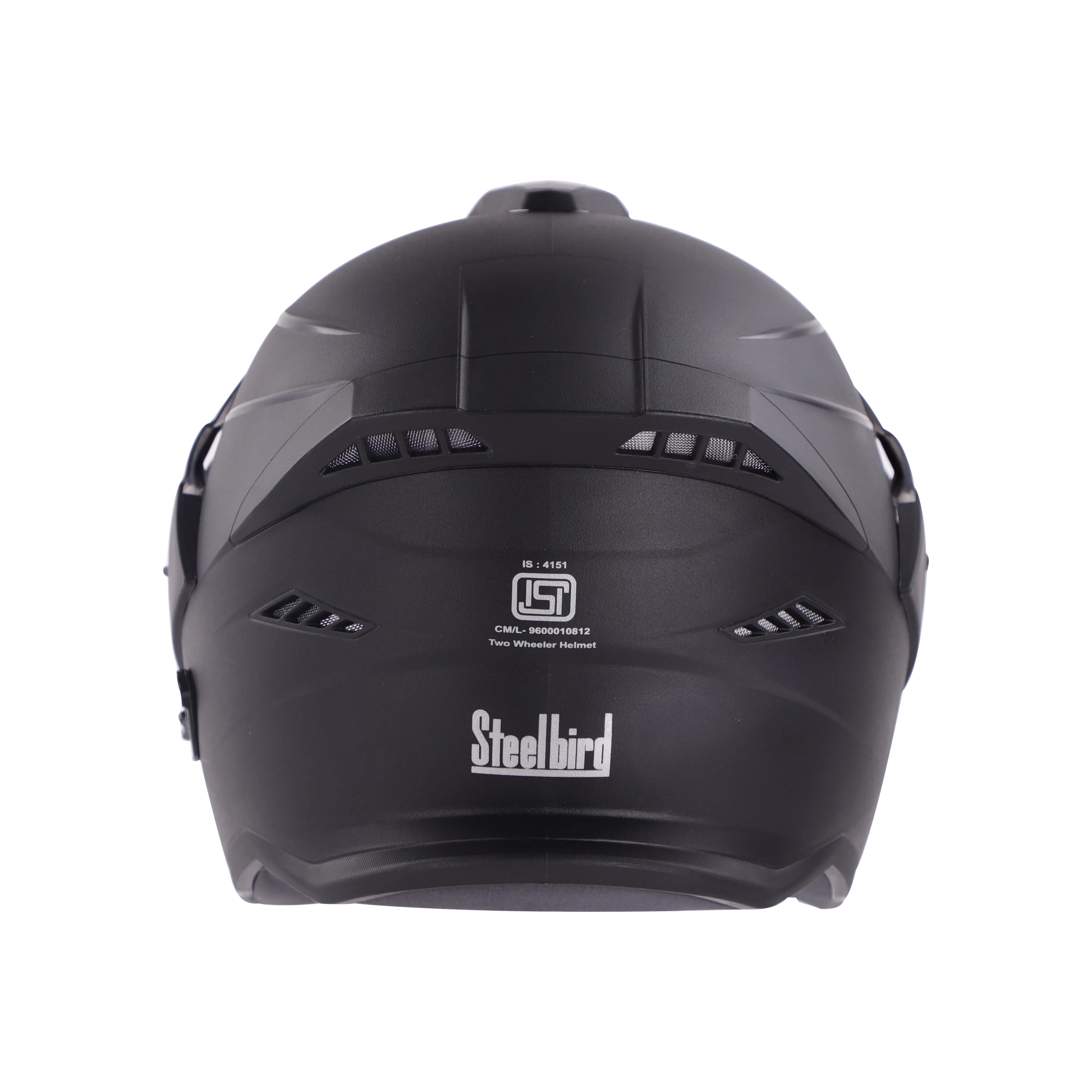 STEELBIRD Sbh 23 Ava Dashing Black P cap Half Face Helmet