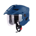 STEELBIRD Sbh 23 Ava Dashing blue p cap Half Face Helmet