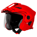 Steelbird Sbh 23 Ava Dashing Cherry Red Half face Helmet