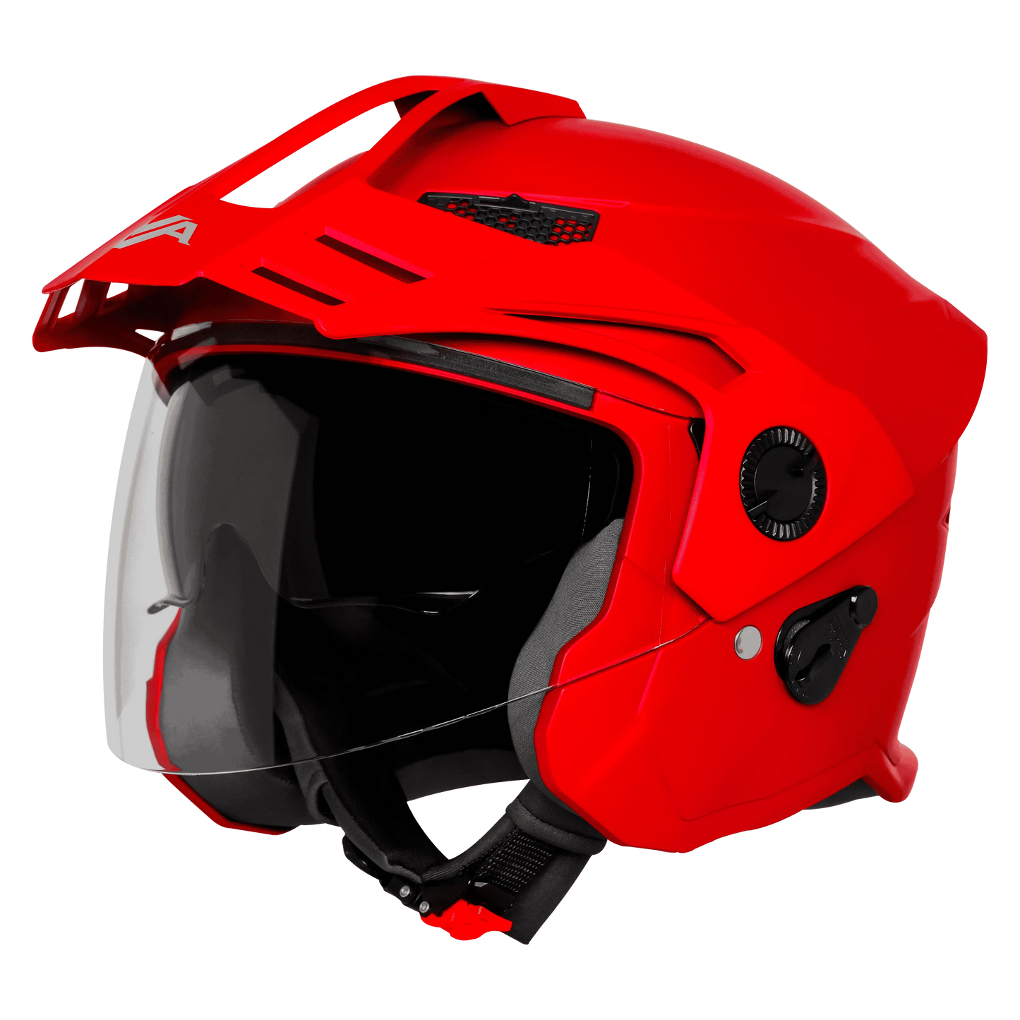 Steelbird Sbh 23 Ava Dashing Cherry Red Half face Helmet