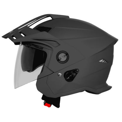 steelbird Sbh 23 Ava Dashing Honda Grey Half Face helmet
