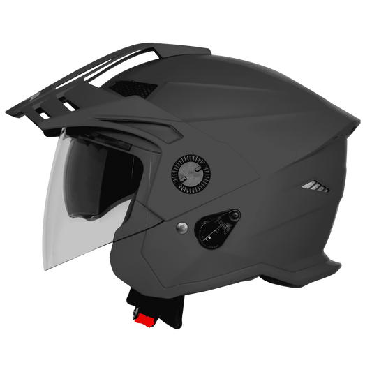 steelbird Sbh 23 Ava Dashing Honda Grey Half Face helmet