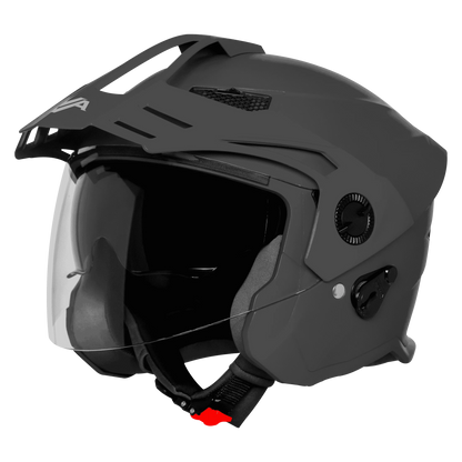 steelbird Sbh 23 Ava Dashing Honda Grey Half Face helmet