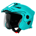 Steelbird Sbh 23 Ava dashing Jazz Blue Half Face Helmet