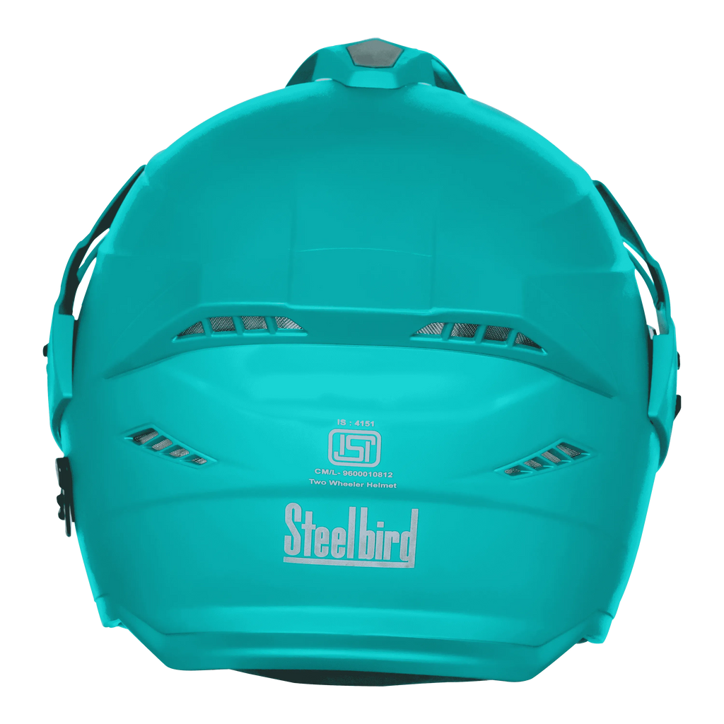 Steelbird Sbh 23 Ava dashing Jazz Blue Half Face Helmet