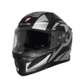 Steelbird Sbh 25 Albus Black Gray Full Face Helmet