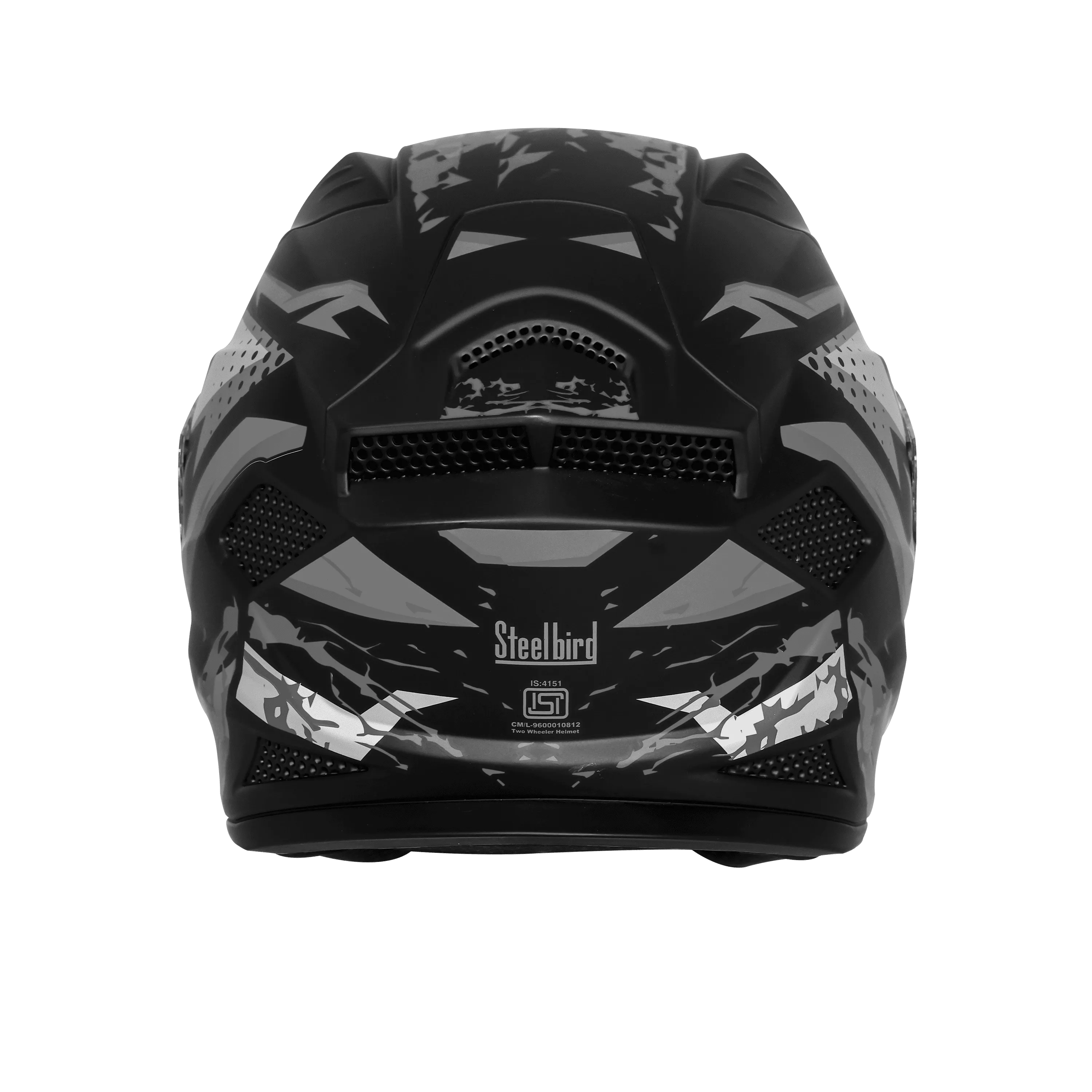 Steelbird Sbh 25 Albus Black Gray Full Face Helmet