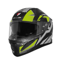 Steelbird Sbh 25 Albus Black Gray Neon Full Face Helmet