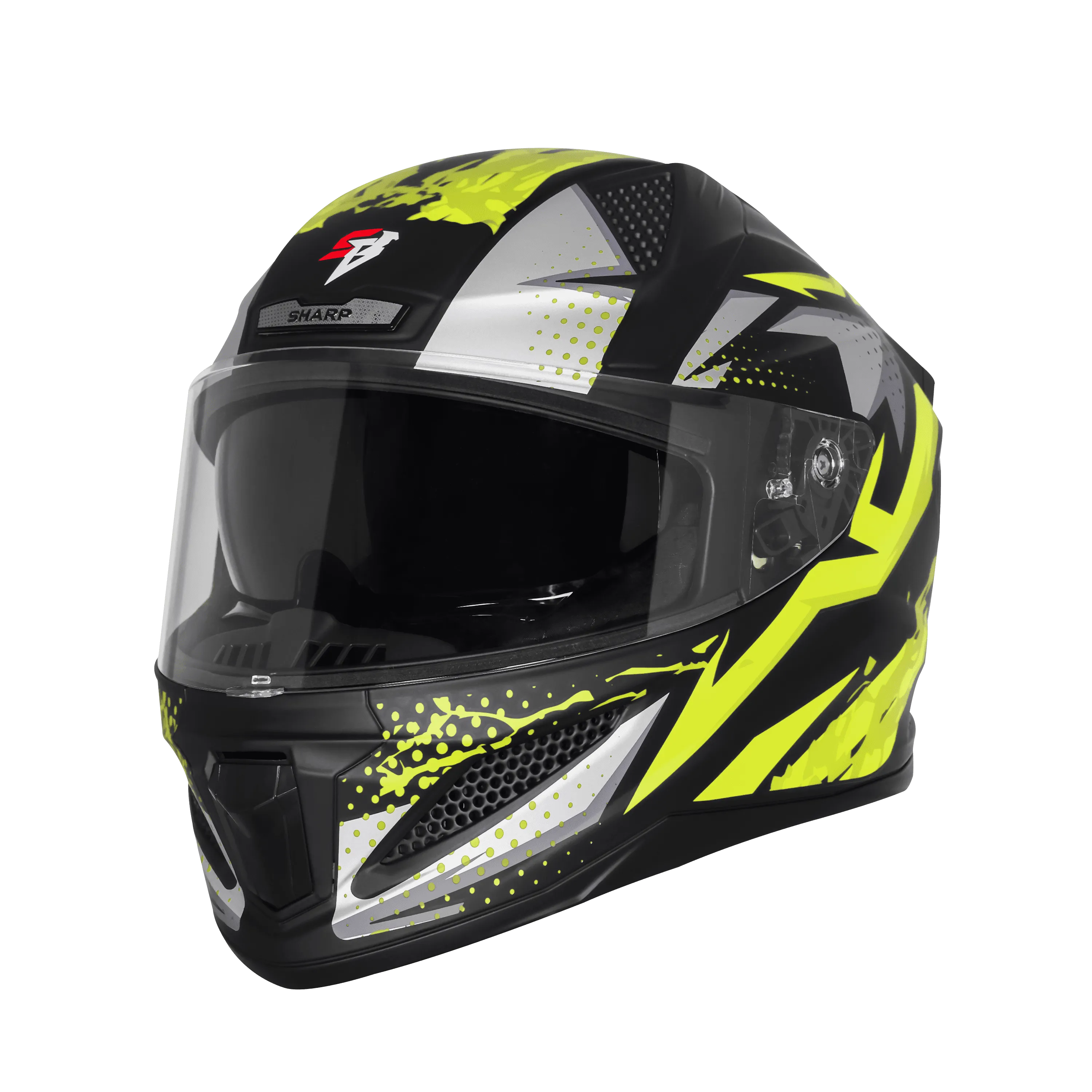 Steelbird Sbh 25 Albus Black Neon Full Face Helmet