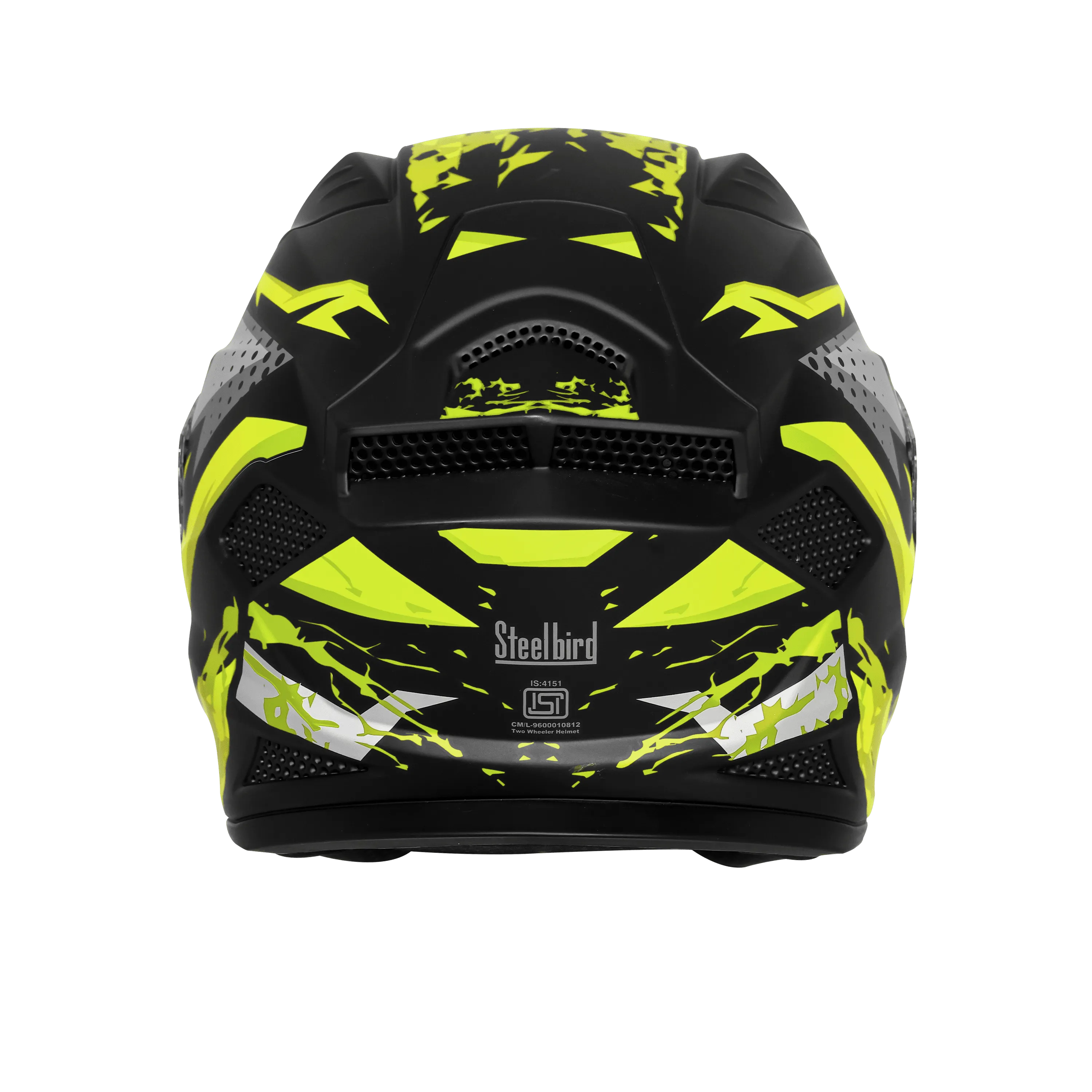 Steelbird Sbh 25 Albus Black Neon Full Face Helmet