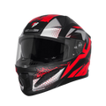 Steelbird Sbh 25 Albus Black Red Full Face Helmet