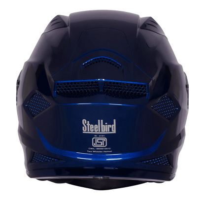 Steelbird Sbh 25 Sharp Armada Blue Full Face Helmet