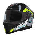 STEELBIRD Sbh 25 Sharp Spiky Black Grey Full Face Helmet