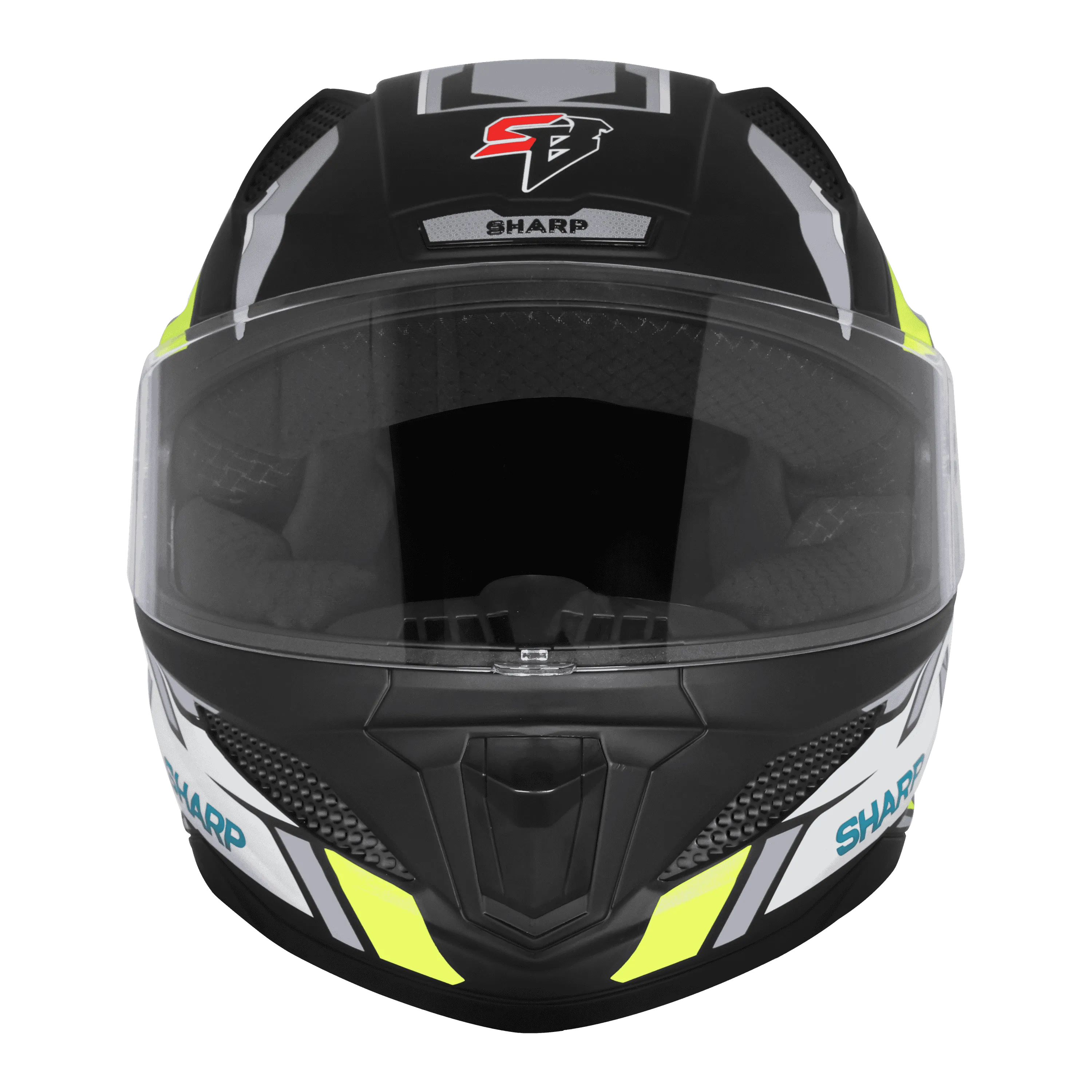STEELBIRD Sbh 25 Sharp Spiky Black Grey Full Face Helmet