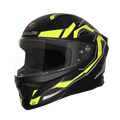 Steelbird Sbh 25 Sharp Spiky Matt Black Neon Full Face Helmet