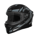 Steelbird Sbh 25 Sharp Spirit Black Gray Full Face Helmet